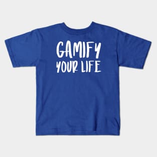 Gamify Your Life | Quotes | Royal Blue Kids T-Shirt